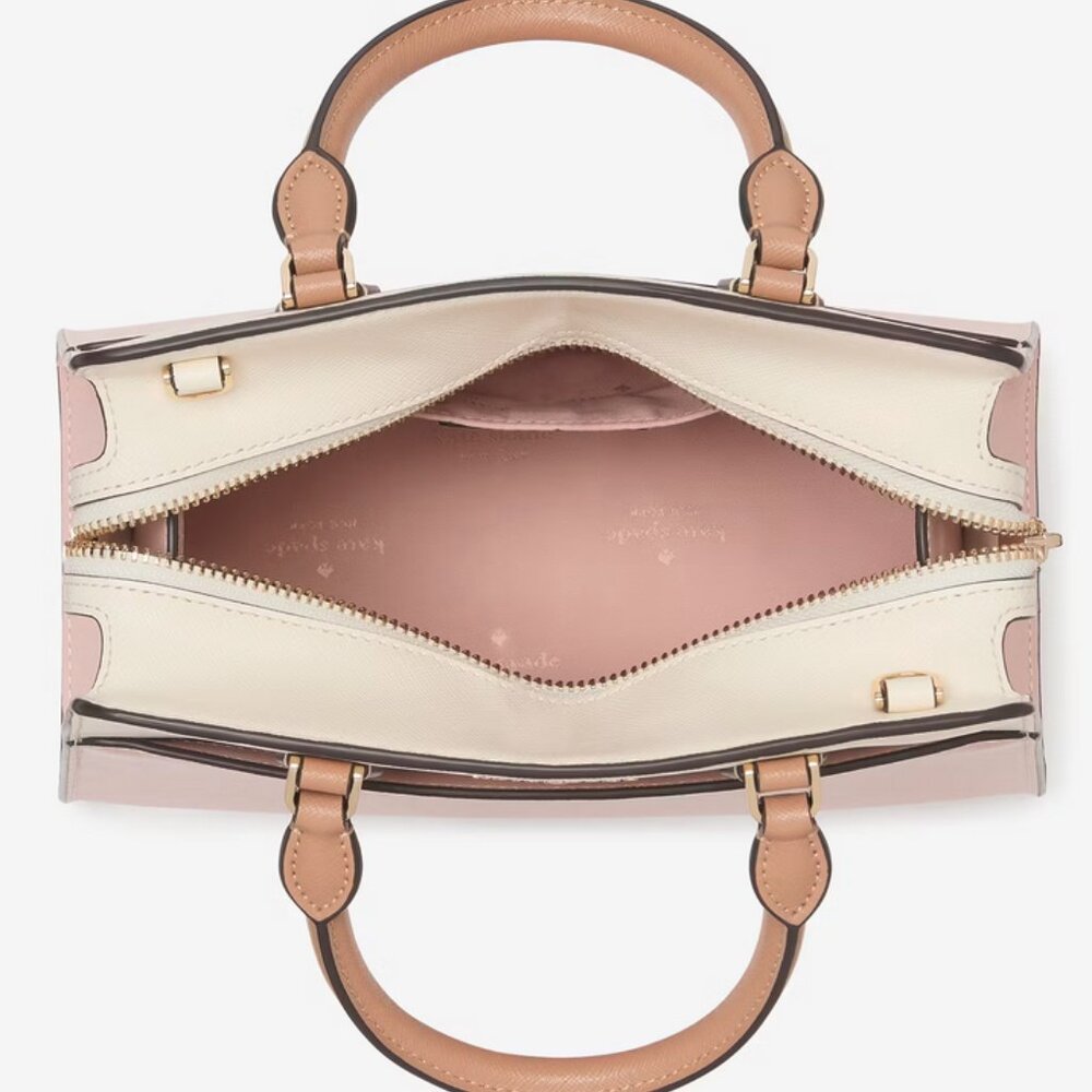 Kate Spade New York Madison Small Satchel Top Handle Crossbody - Rose Smoke - Picture 4 of 6